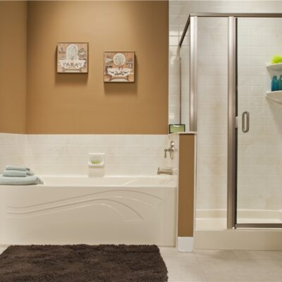 Wave tub and shower combo