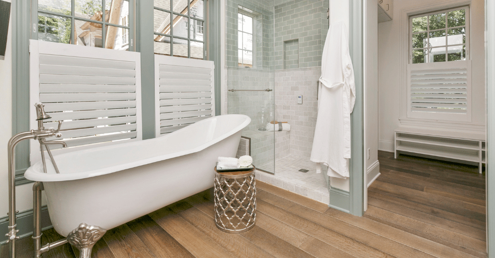 5 Luxury Bathroom Features Trending in Bowling Green - free-standing soaking tub next to shower