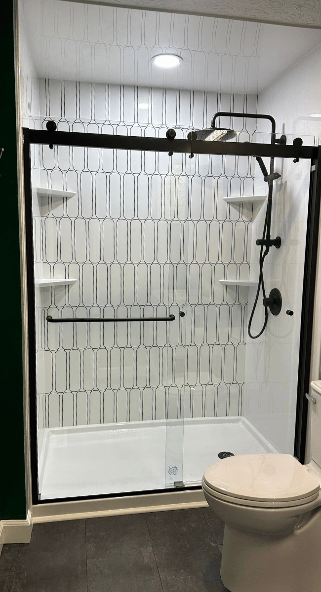 Bathroom Remodel Russellville KY - low-step shower installation