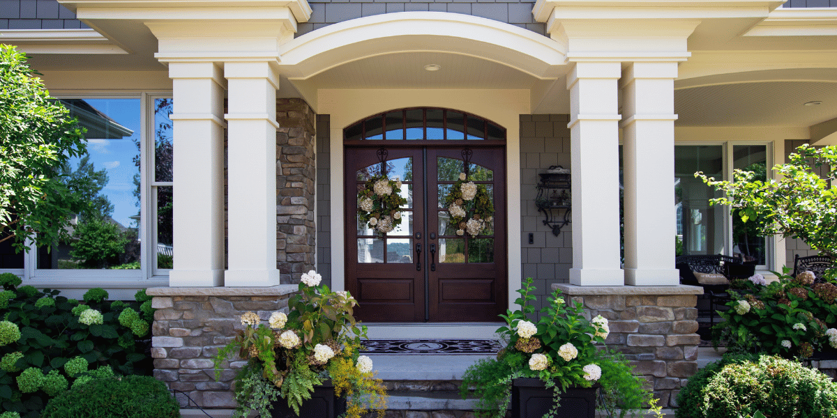 Choosing the Right Windows and Doors for Kentucky Weather - elegant front door and windows