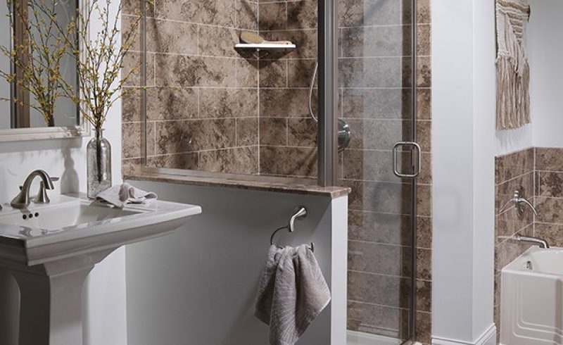 Large corner shower