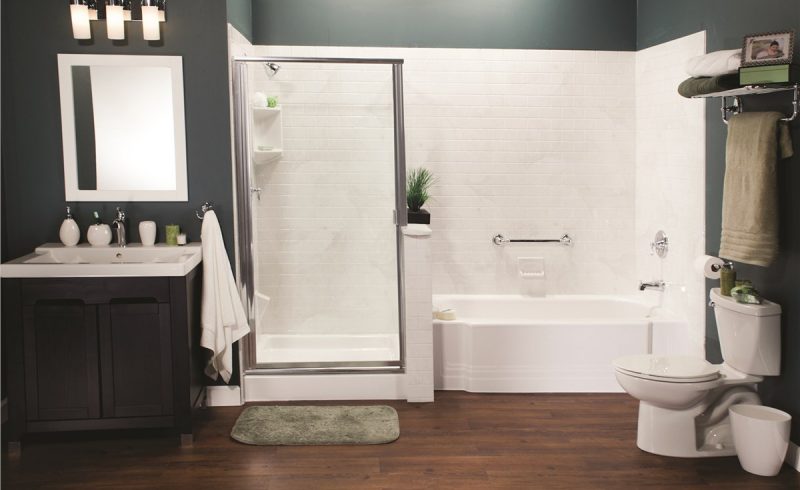 Shower and bath combo